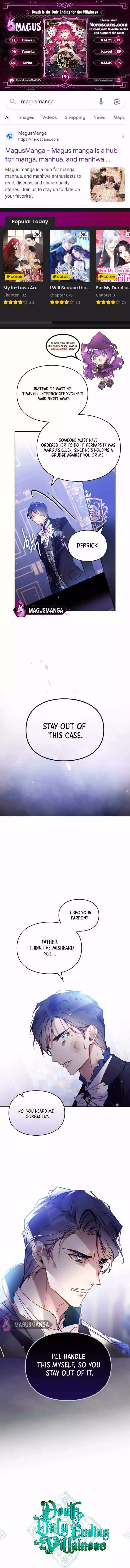 Death Is The Only Ending For The Villainess Chapter 159 page 1