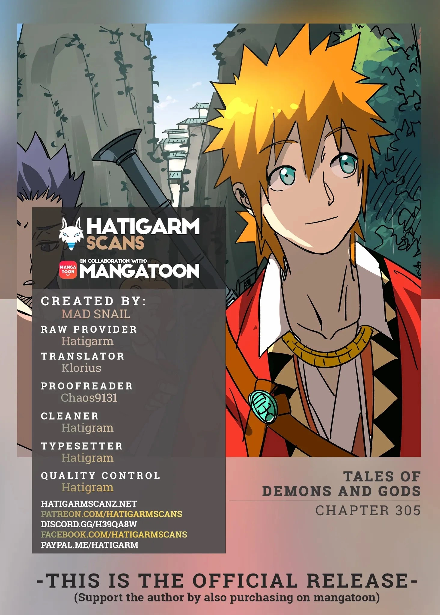 Tales of Demons and Gods Chapter 305 page 1