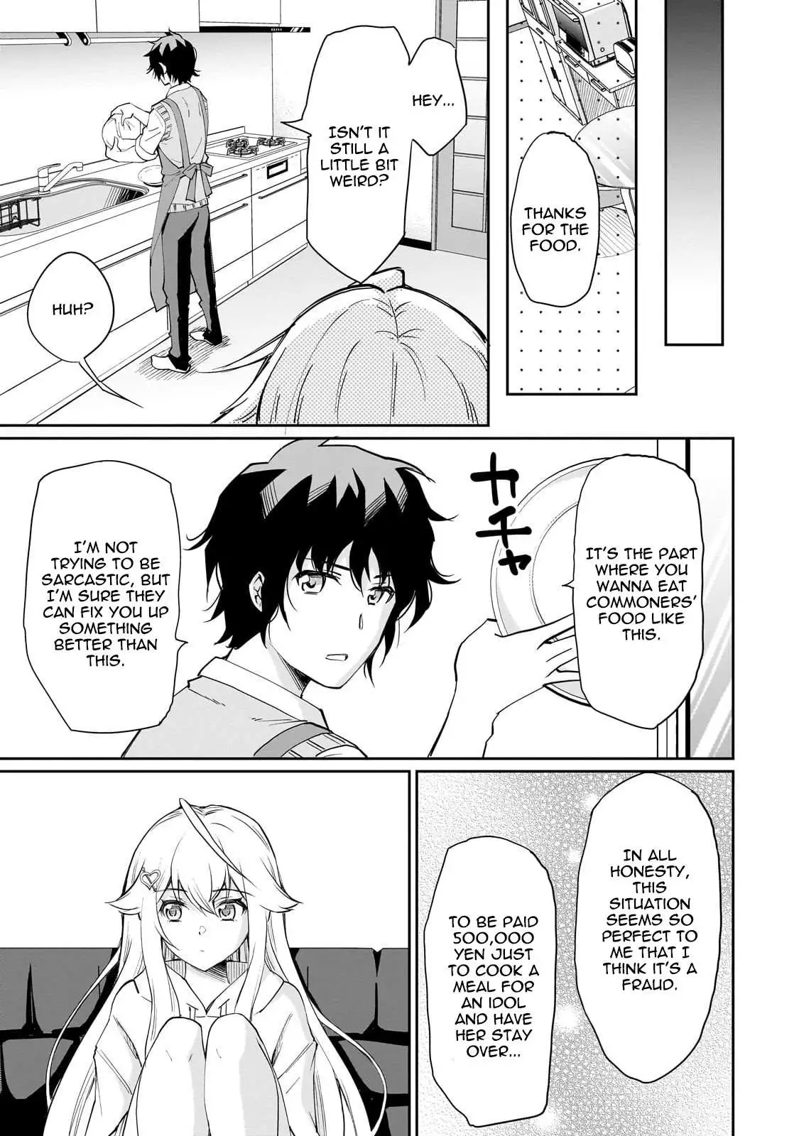 Isshou Hatarakitakunai Ore ga Classmate no Daininki Idol ni Natsukaretara Chapter 4.1 page 10