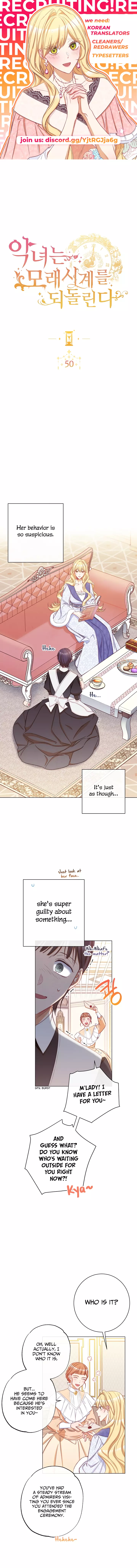 The Villainess Reverses The Hourglass Chapter 50 page 1