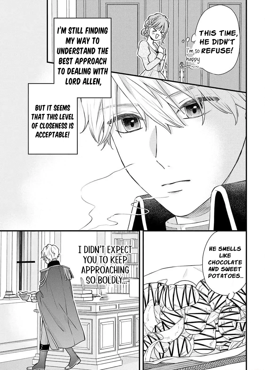 "Kuji" kara Hajimaru Konyaku Seikatsu ~Gensei naru Chuusen no Kekka, Warawanai Jiki Koushaku-sama no Konyakusha ni Tousen shimashita~ Chapter 3 page 27