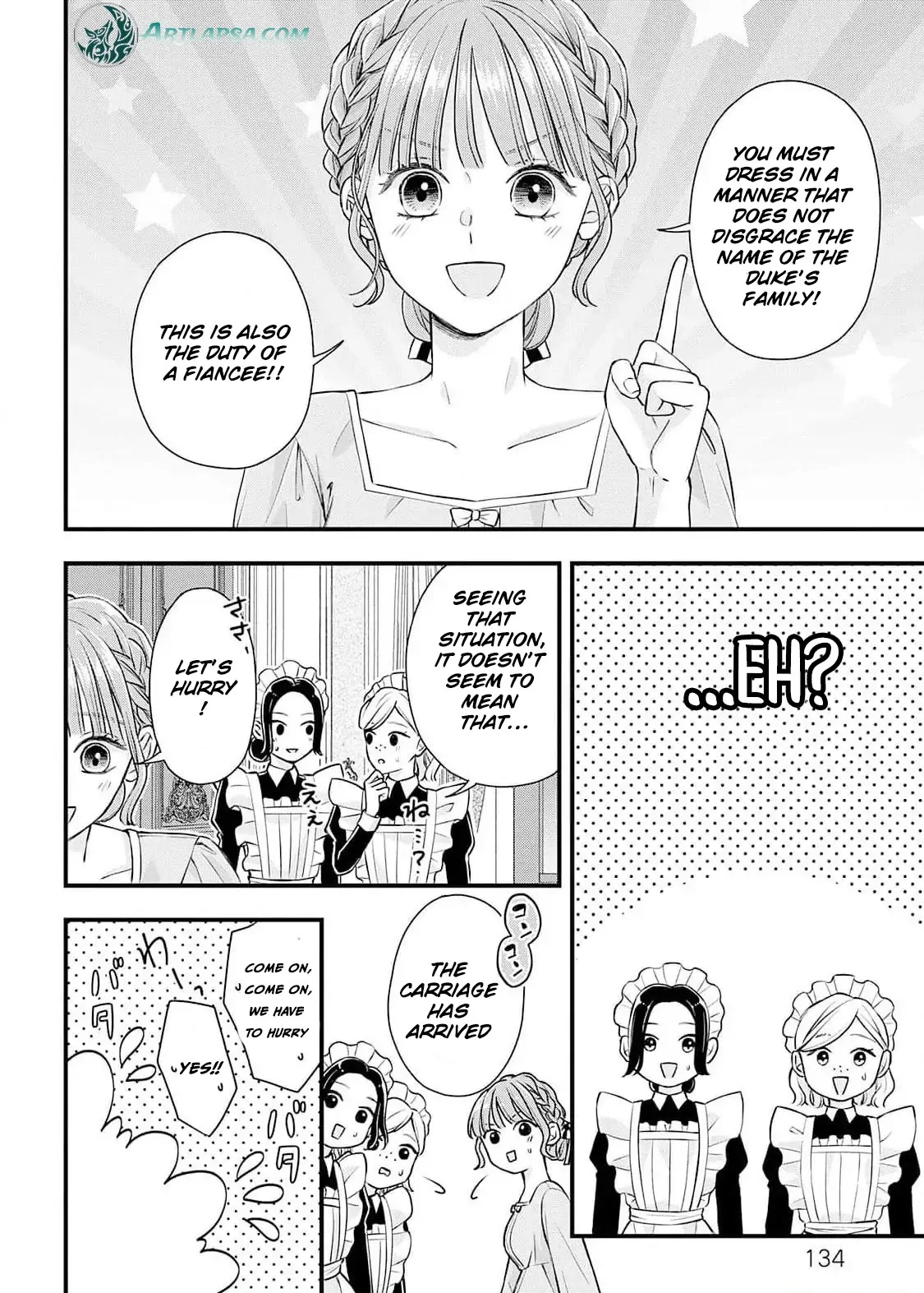 "Kuji" kara Hajimaru Konyaku Seikatsu ~Gensei naru Chuusen no Kekka, Warawanai Jiki Koushaku-sama no Konyakusha ni Tousen shimashita~ Chapter 4 page 24