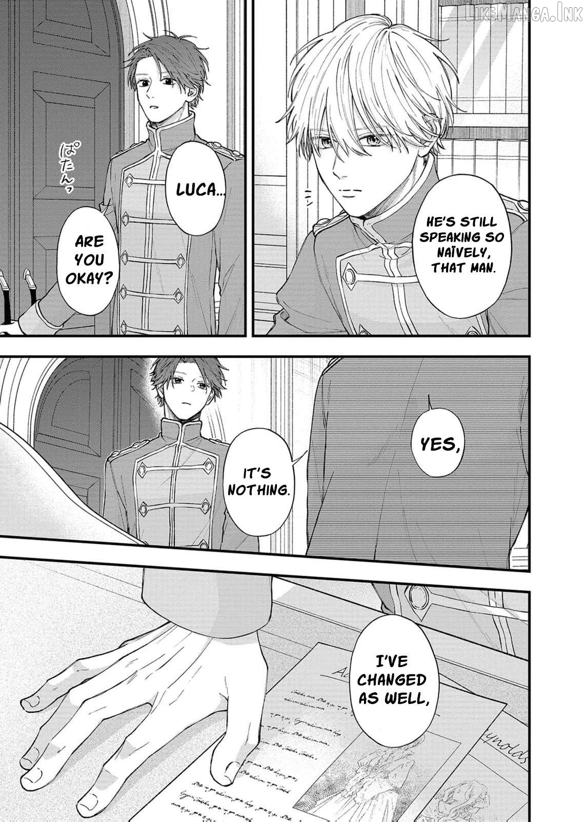 "Kuji" kara Hajimaru Konyaku Seikatsu ~Gensei naru Chuusen no Kekka, Warawanai Jiki Koushaku-sama no Konyakusha ni Tousen shimashita~ Chapter 34 page 22
