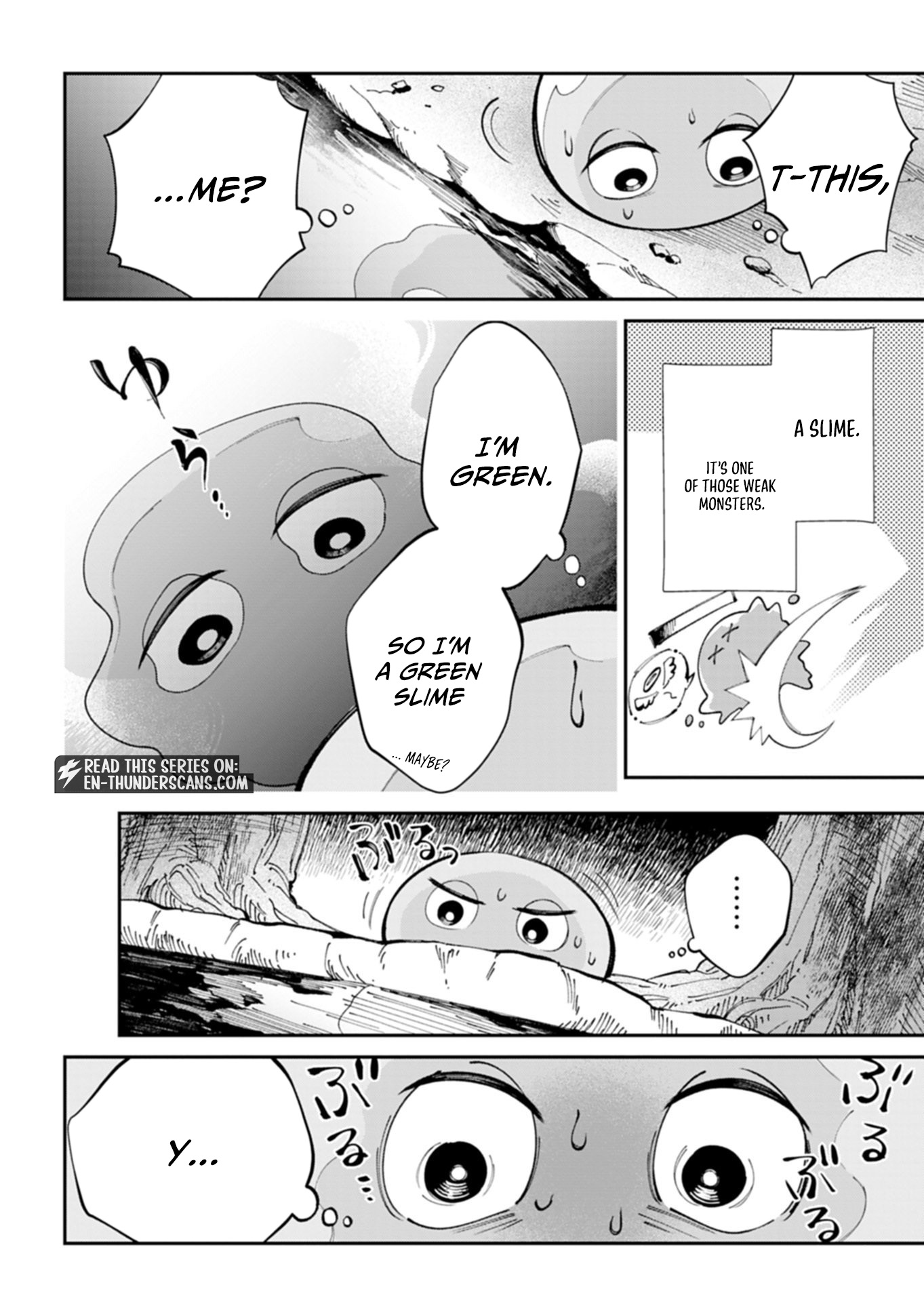 Reincarnated as a Green Slime, I’ll Turn the Whole World Green Chapter 1 page 13