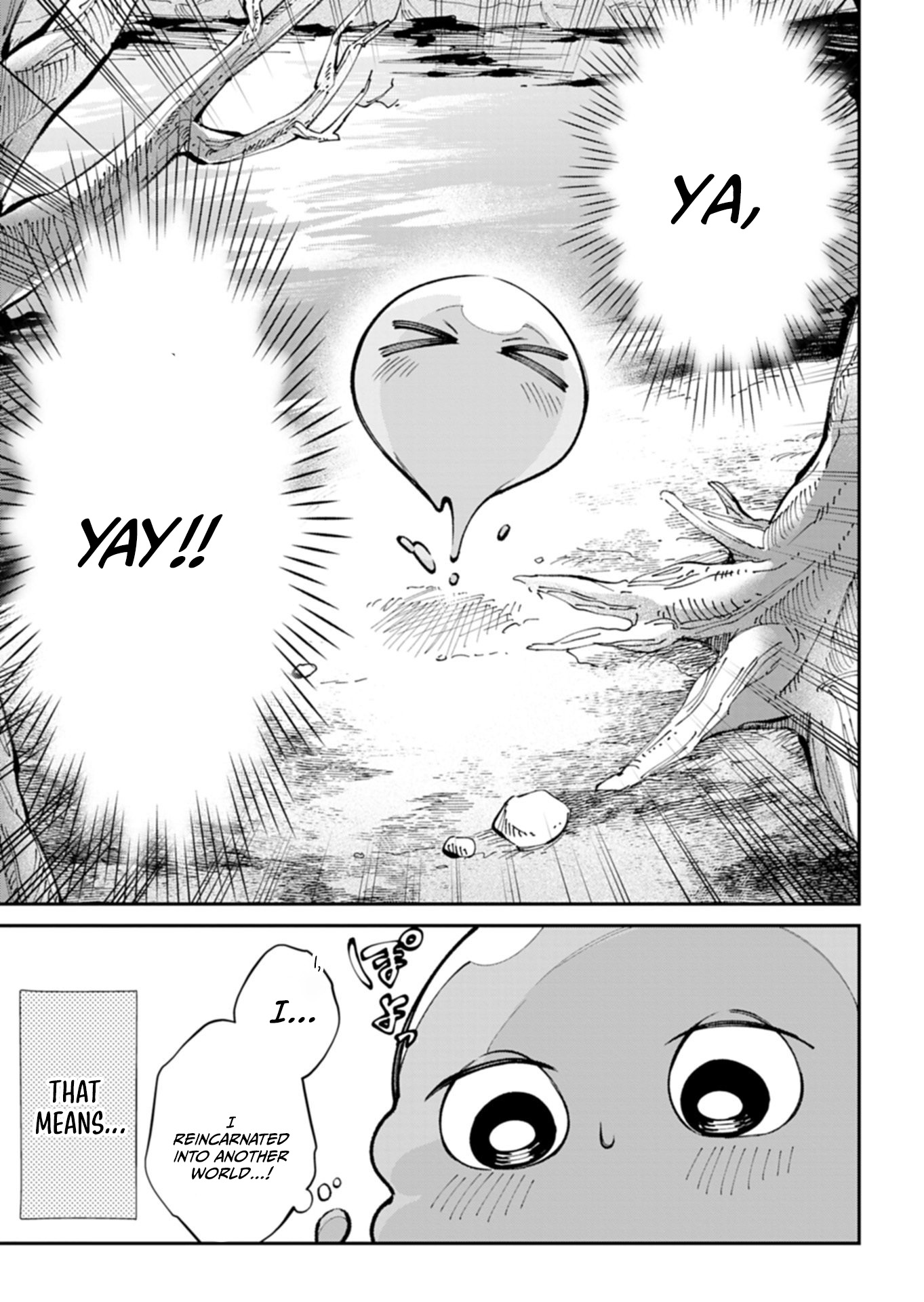 Reincarnated as a Green Slime, I’ll Turn the Whole World Green Chapter 1 page 14