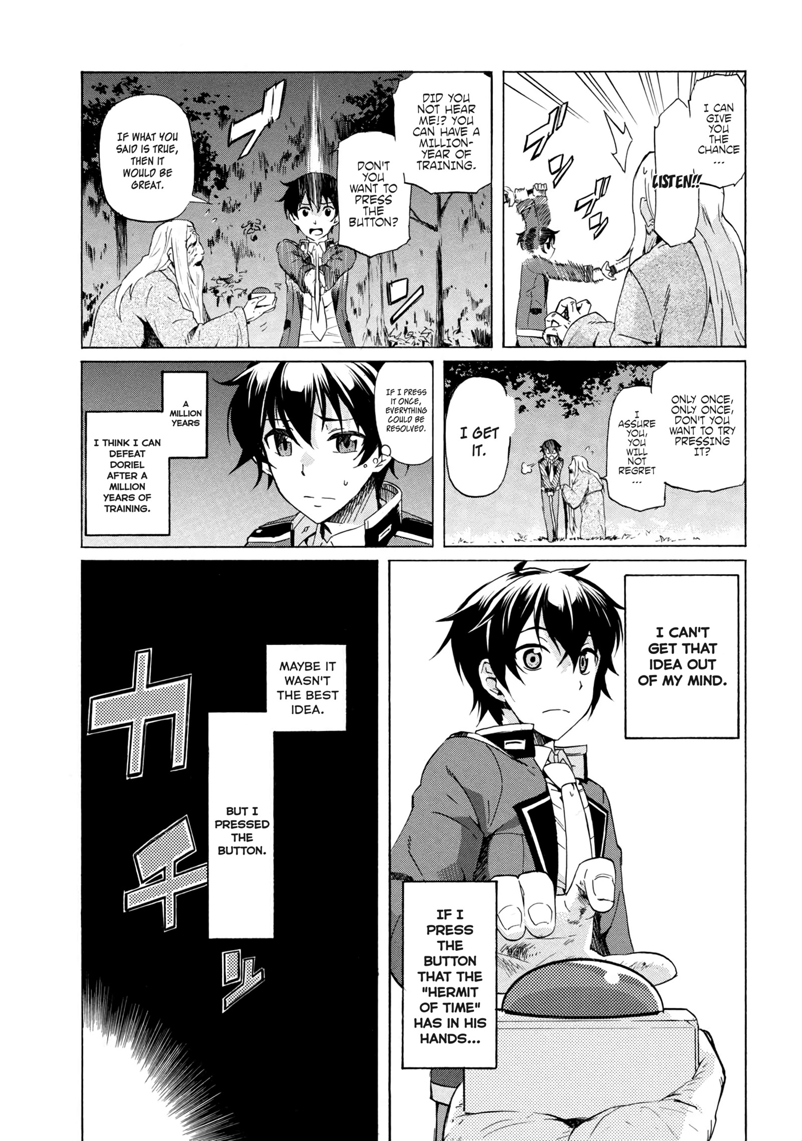 I hit the button for a million years and before I knew it, I was the strongest Chapter 1 page 22