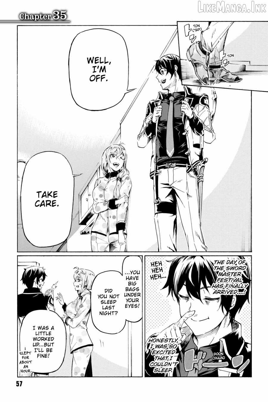 I hit the button for a million years and before I knew it, I was the strongest Chapter 35 page 1