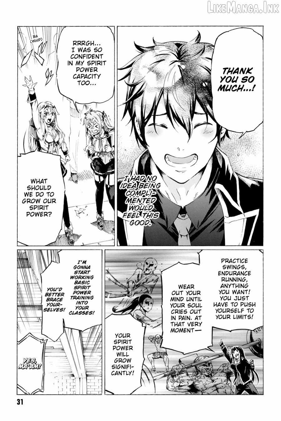 I hit the button for a million years and before I knew it, I was the strongest Chapter 34 page 32