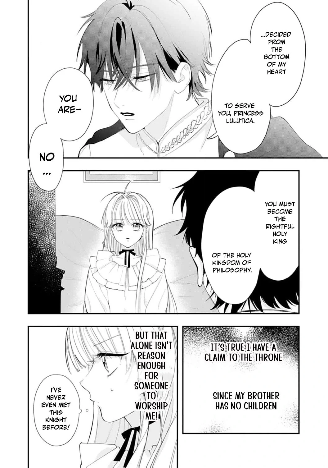 He’s a Devoted Knight, I’m a Reluctant Saint—This Love is Too Much! Chapter 1 page 34