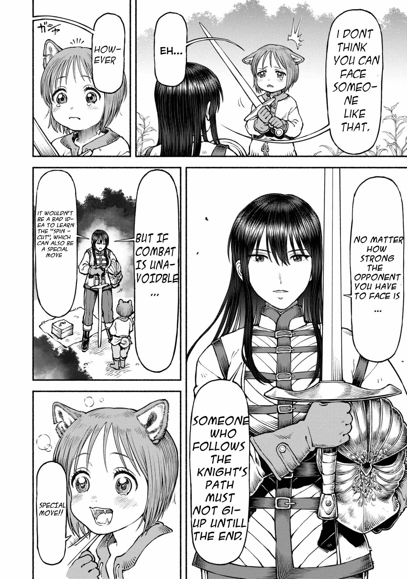 The tales of the female knight and the boy with the furry ears Chapter 40 page 2