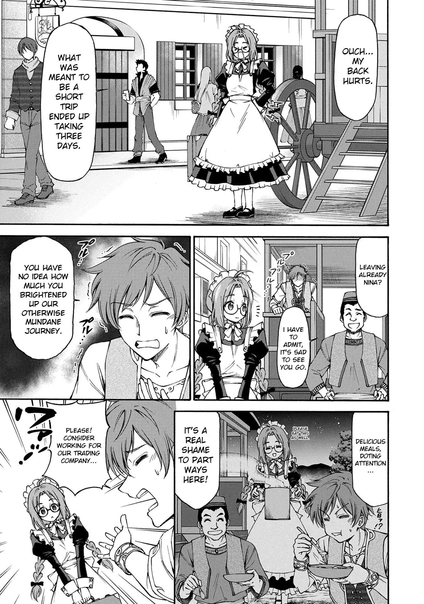 Maid Nara Touzen Desu. ~Nureginu Wo Kiserareta Bannou Maid-San Wa Tabi Ni Deru Koto Ni Shimashita.~ Chapter 1 page 26