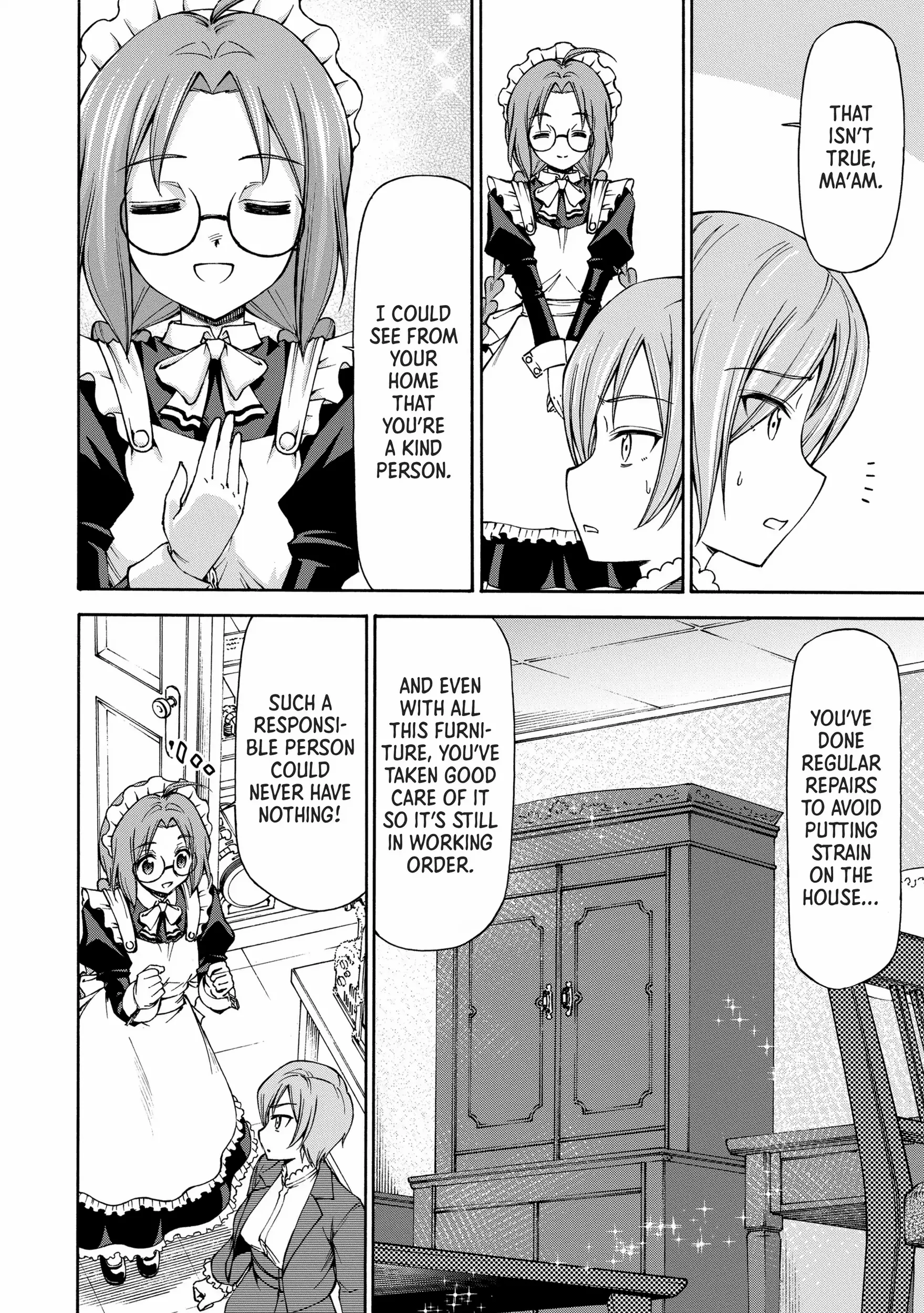 Maid Nara Touzen Desu. ~Nureginu Wo Kiserareta Bannou Maid-San Wa Tabi Ni Deru Koto Ni Shimashita.~ Chapter 4 page 17