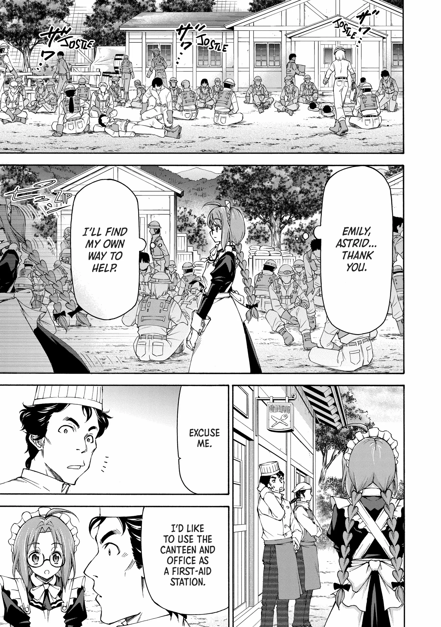 Maid Nara Touzen Desu. ~Nureginu Wo Kiserareta Bannou Maid-San Wa Tabi Ni Deru Koto Ni Shimashita.~ Chapter 8 page 13