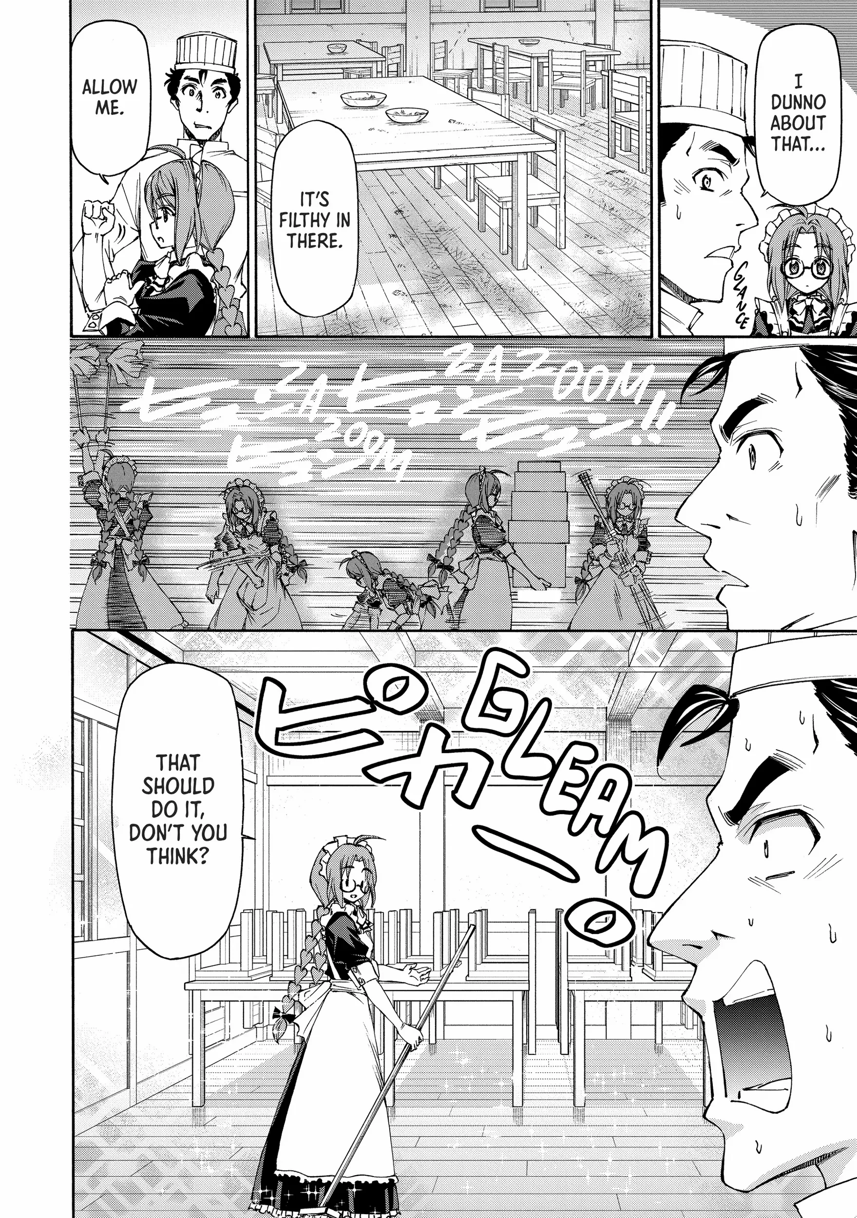 Maid Nara Touzen Desu. ~Nureginu Wo Kiserareta Bannou Maid-San Wa Tabi Ni Deru Koto Ni Shimashita.~ Chapter 8 page 14