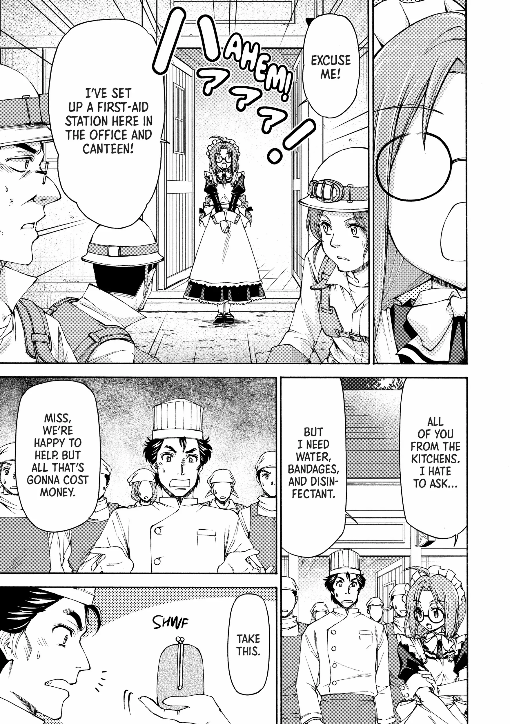 Maid Nara Touzen Desu. ~Nureginu Wo Kiserareta Bannou Maid-San Wa Tabi Ni Deru Koto Ni Shimashita.~ Chapter 8 page 15