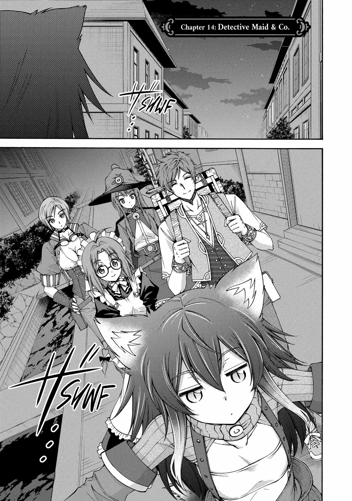 Maid Nara Touzen Desu. ~Nureginu Wo Kiserareta Bannou Maid-San Wa Tabi Ni Deru Koto Ni Shimashita.~ Chapter 14 page 1