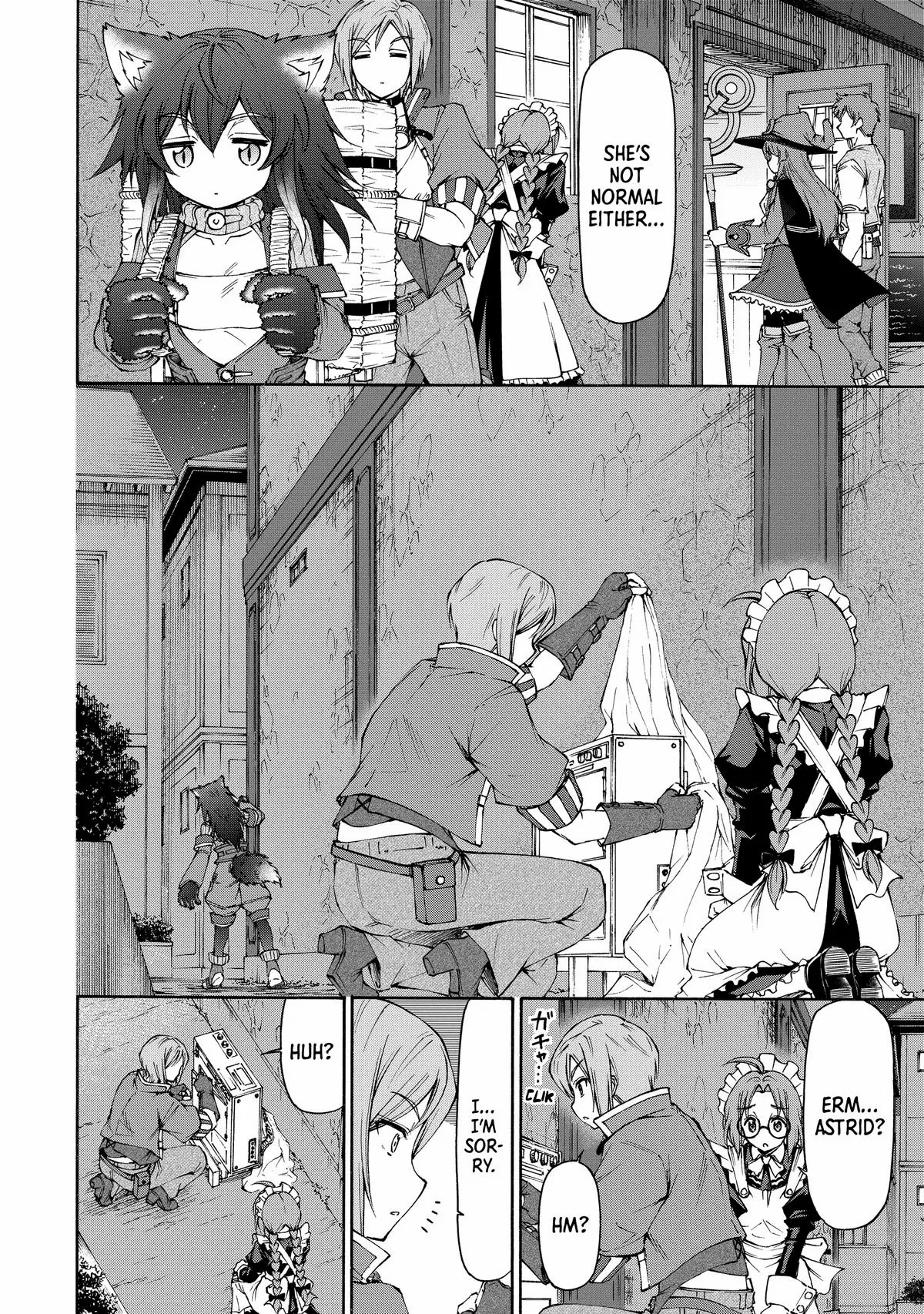 Maid Nara Touzen Desu. ~Nureginu Wo Kiserareta Bannou Maid-San Wa Tabi Ni Deru Koto Ni Shimashita.~ Chapter 14 page 10