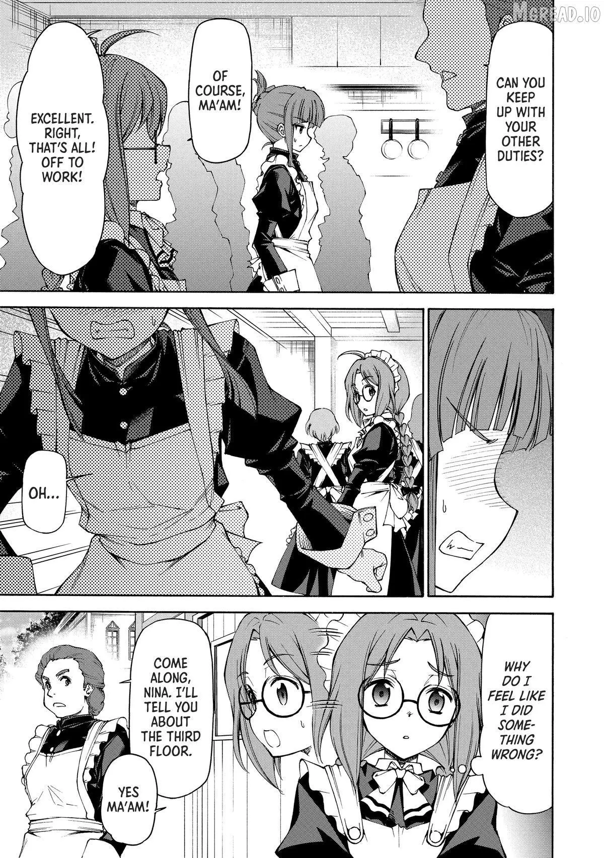 Maid Nara Touzen Desu. ~Nureginu Wo Kiserareta Bannou Maid-San Wa Tabi Ni Deru Koto Ni Shimashita.~ Chapter 18 page 11