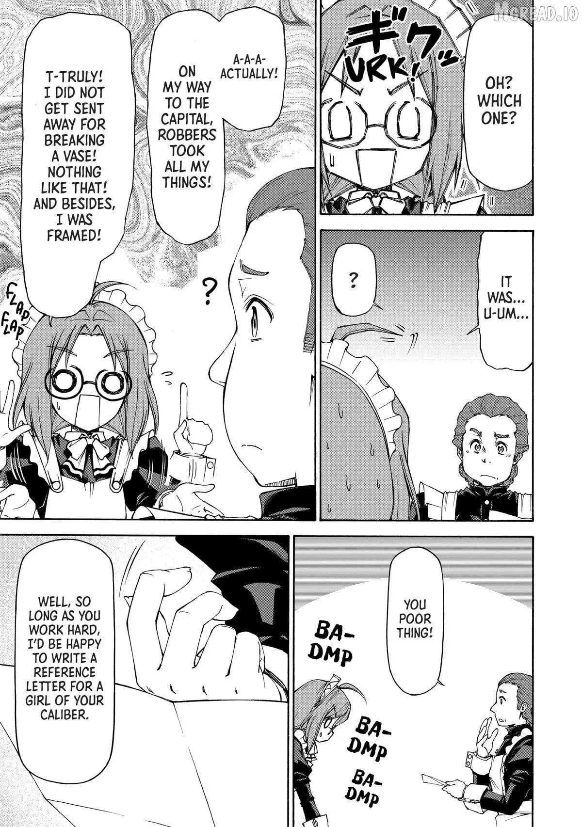 Maid Nara Touzen Desu. ~Nureginu Wo Kiserareta Bannou Maid-San Wa Tabi Ni Deru Koto Ni Shimashita.~ Chapter 17 page 17