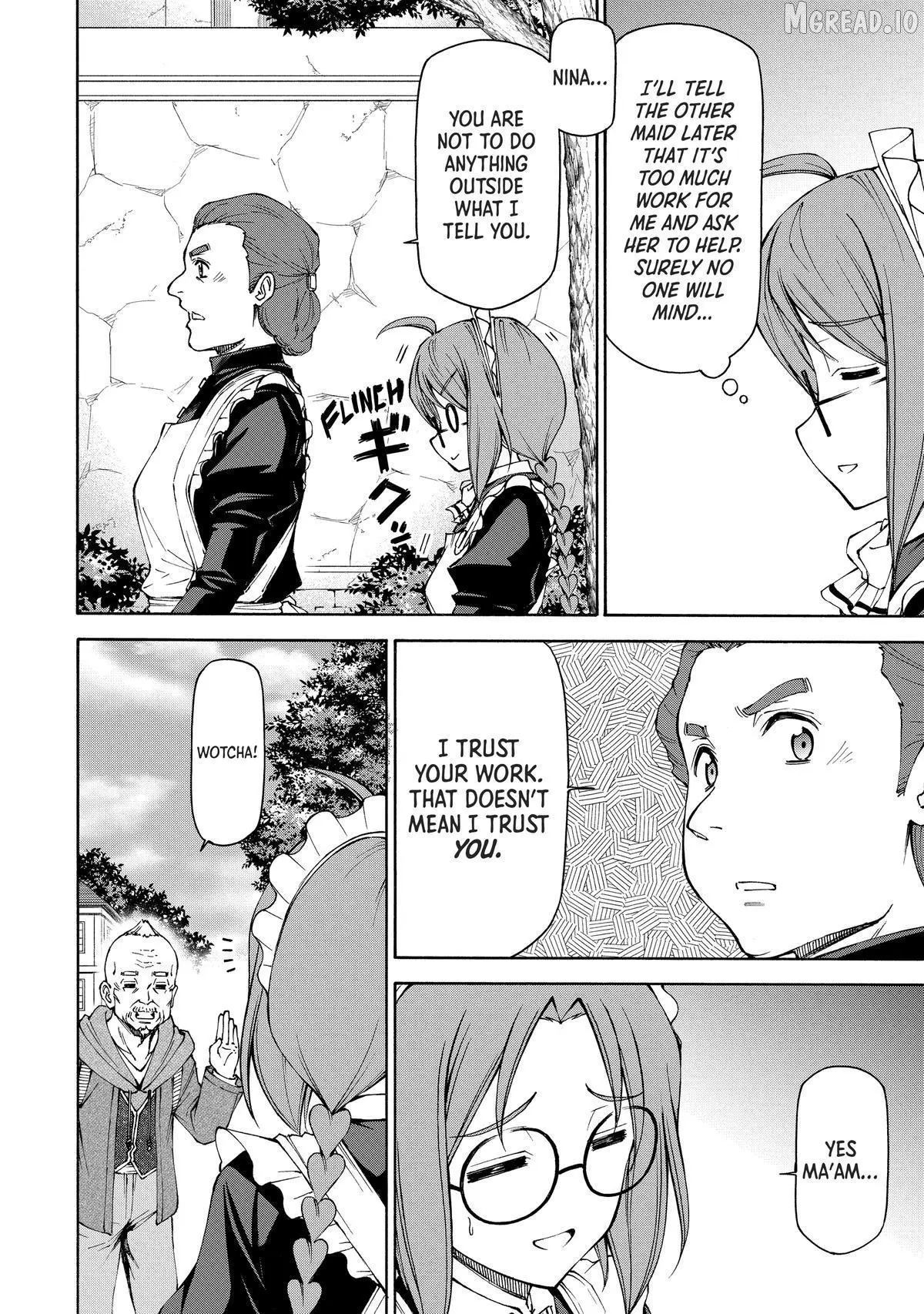 Maid Nara Touzen Desu. ~Nureginu Wo Kiserareta Bannou Maid-San Wa Tabi Ni Deru Koto Ni Shimashita.~ Chapter 18 page 12