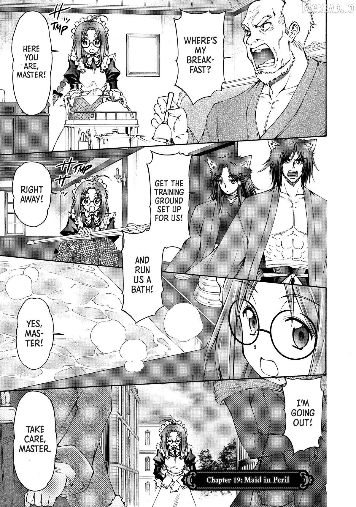 Maid Nara Touzen Desu. ~Nureginu Wo Kiserareta Bannou Maid-San Wa Tabi Ni Deru Koto Ni Shimashita.~ Chapter 19 page 1