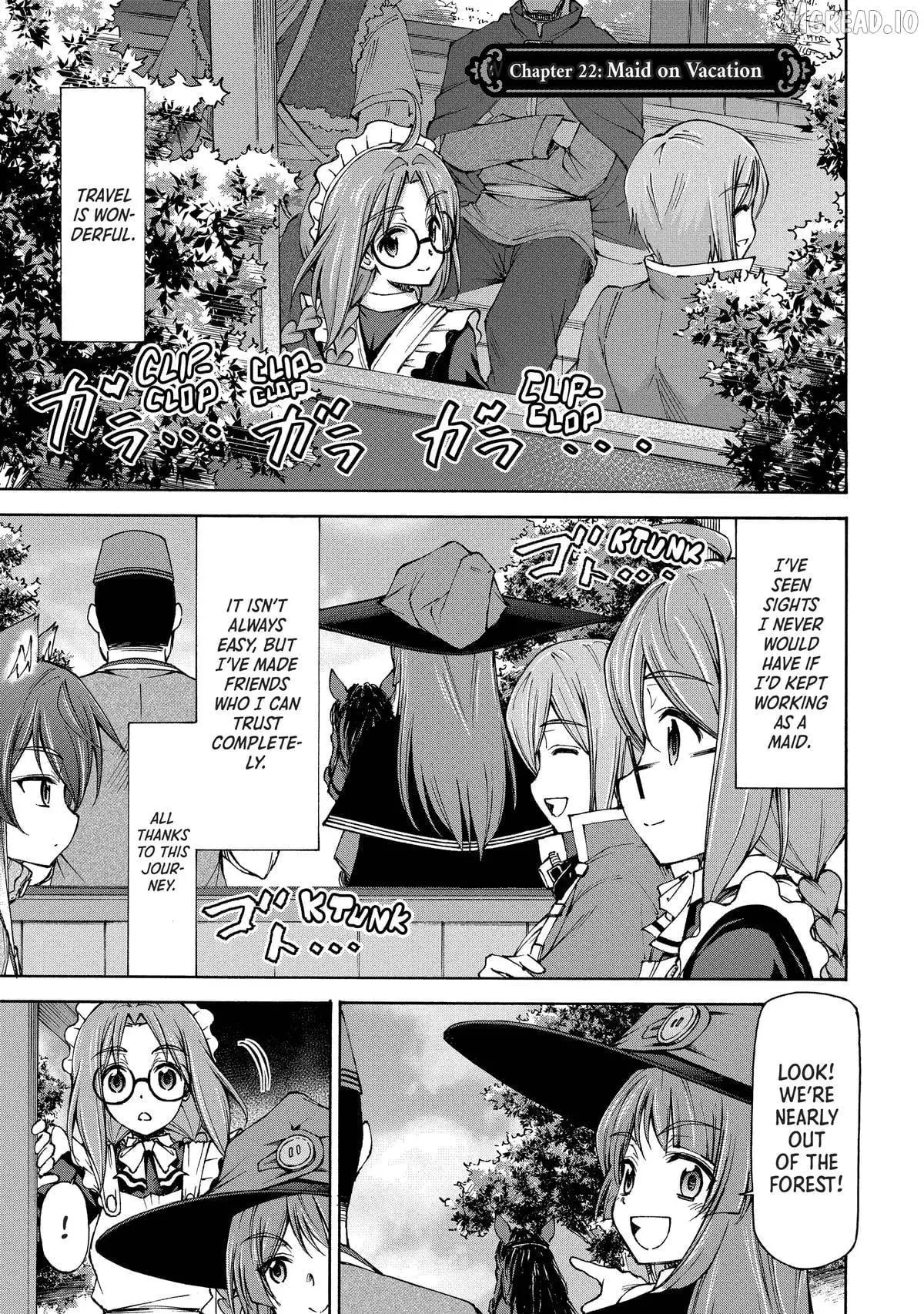 Maid Nara Touzen Desu. ~Nureginu Wo Kiserareta Bannou Maid-San Wa Tabi Ni Deru Koto Ni Shimashita.~ Chapter 22 page 1