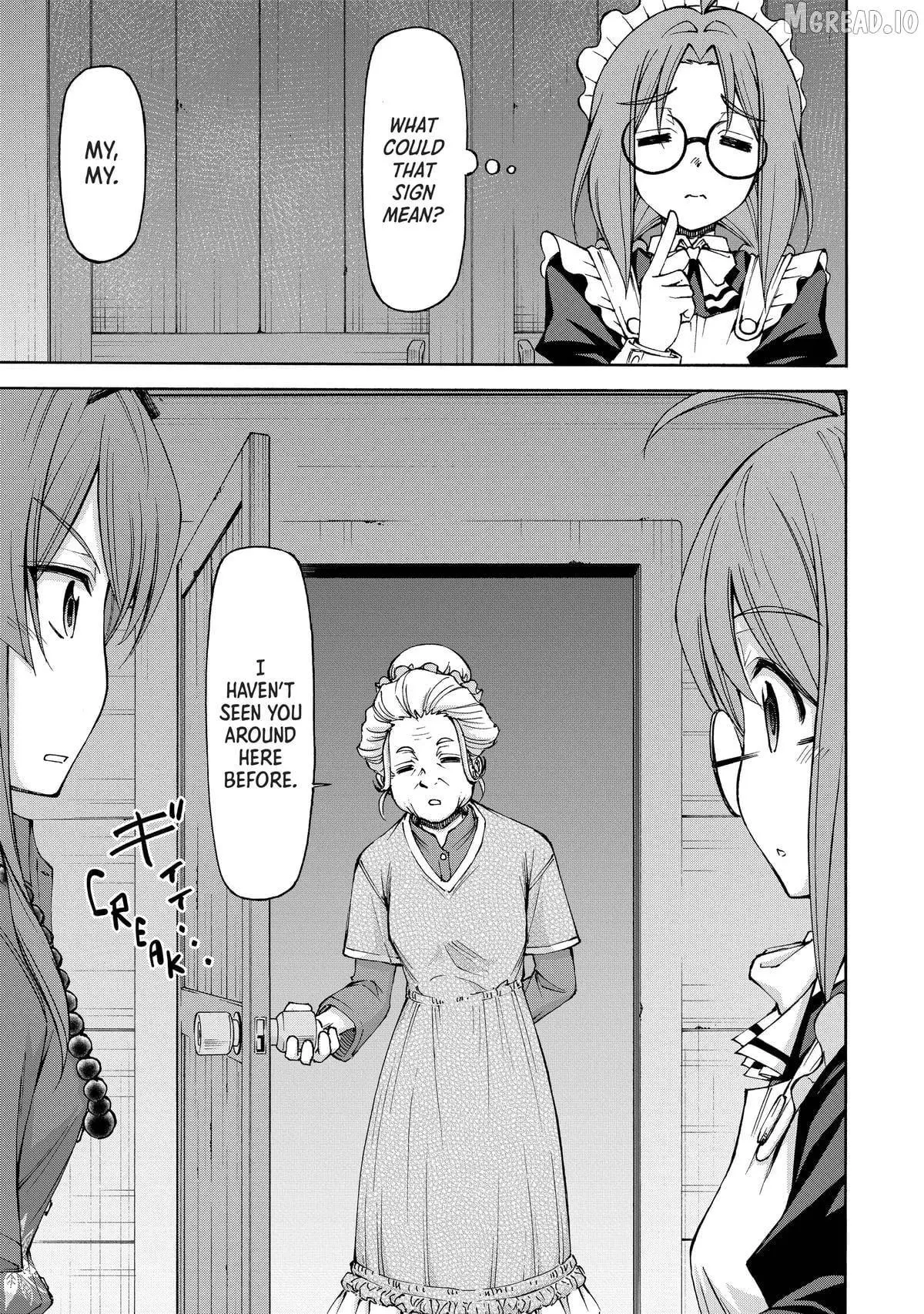 Maid Nara Touzen Desu. ~Nureginu Wo Kiserareta Bannou Maid-San Wa Tabi Ni Deru Koto Ni Shimashita.~ Chapter 22 page 32