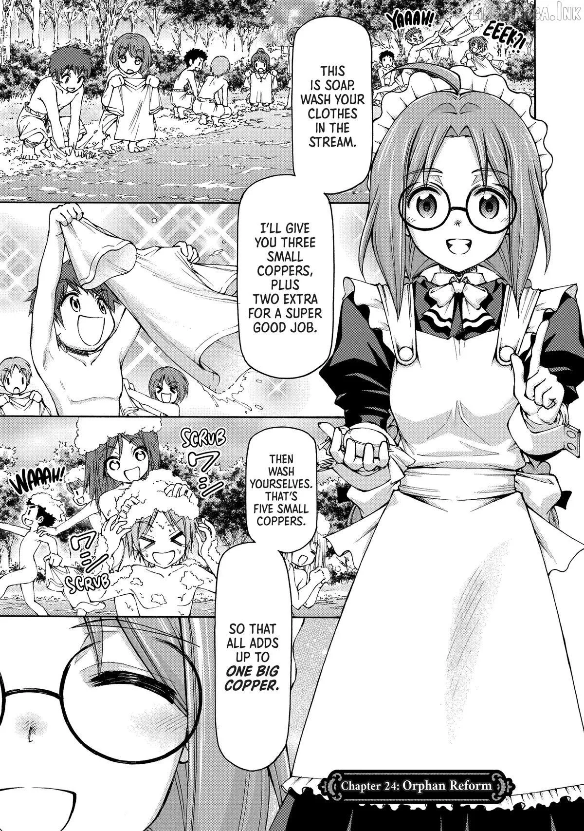 Maid Nara Touzen Desu. ~Nureginu Wo Kiserareta Bannou Maid-San Wa Tabi Ni Deru Koto Ni Shimashita.~ Chapter 24 page 1
