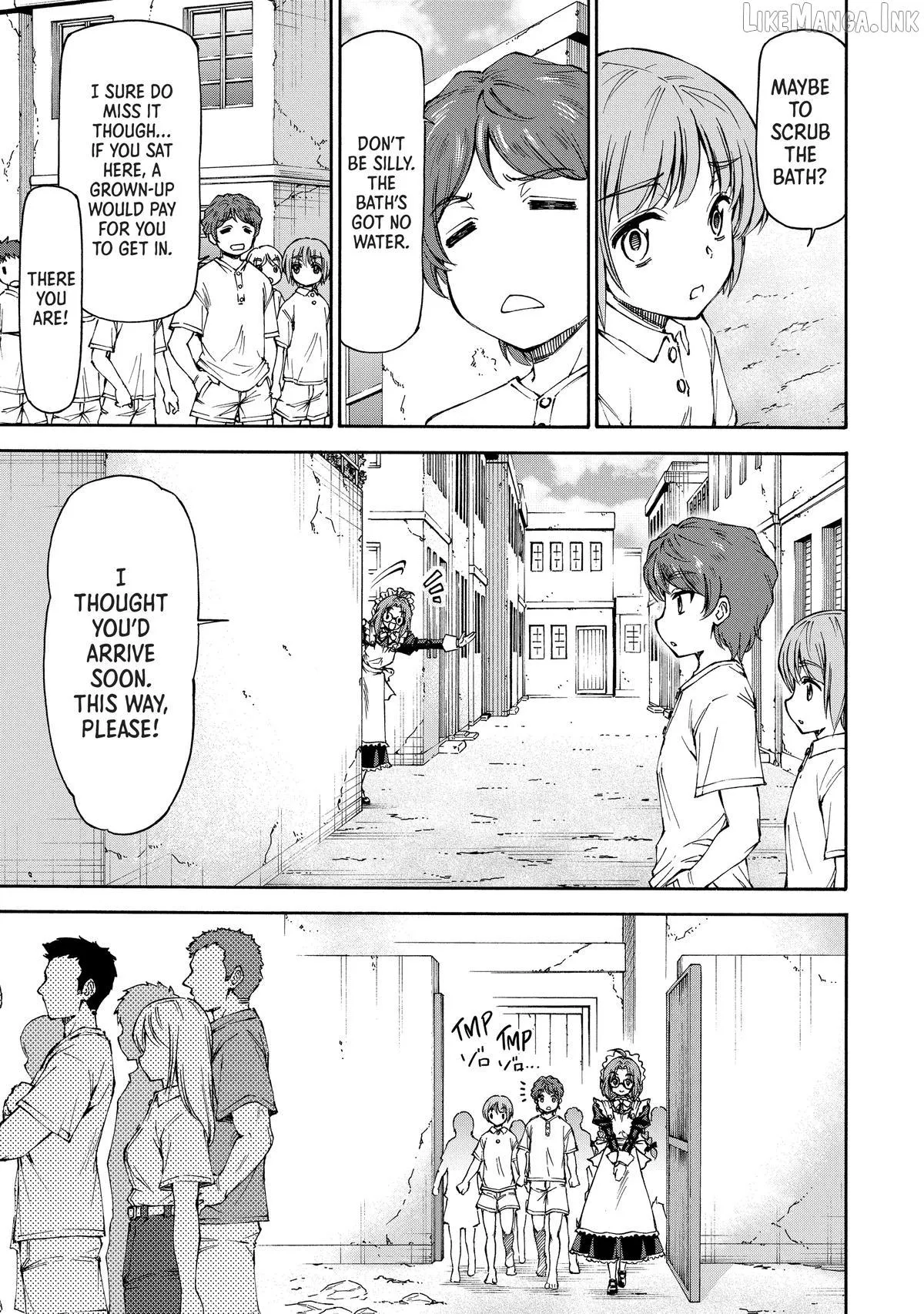 Maid Nara Touzen Desu. ~Nureginu Wo Kiserareta Bannou Maid-San Wa Tabi Ni Deru Koto Ni Shimashita.~ Chapter 25 page 24