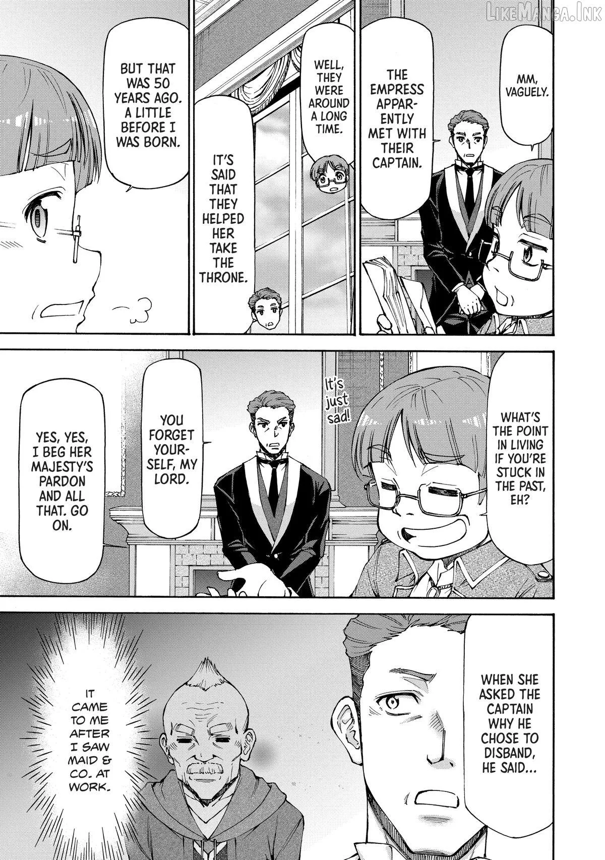 Maid Nara Touzen Desu. ~Nureginu Wo Kiserareta Bannou Maid-San Wa Tabi Ni Deru Koto Ni Shimashita.~ Chapter 28 page 22