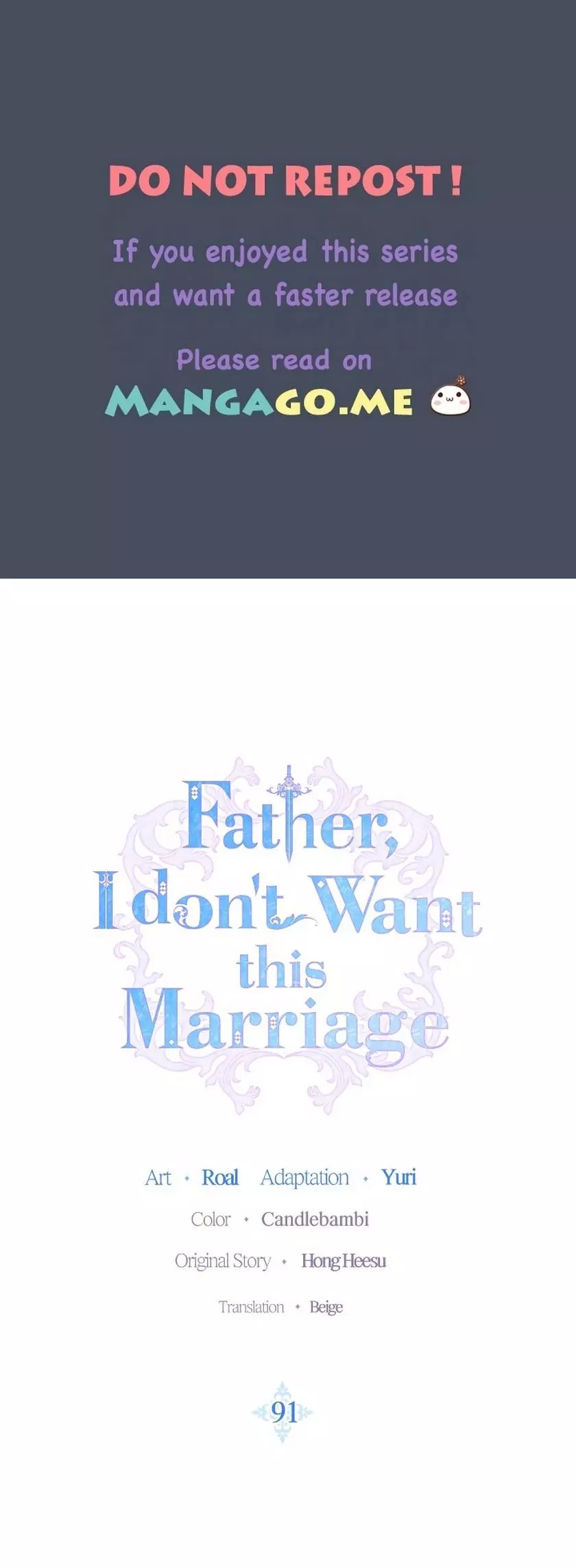 Father, I don't Want this Marriage Chapter 91 page 1