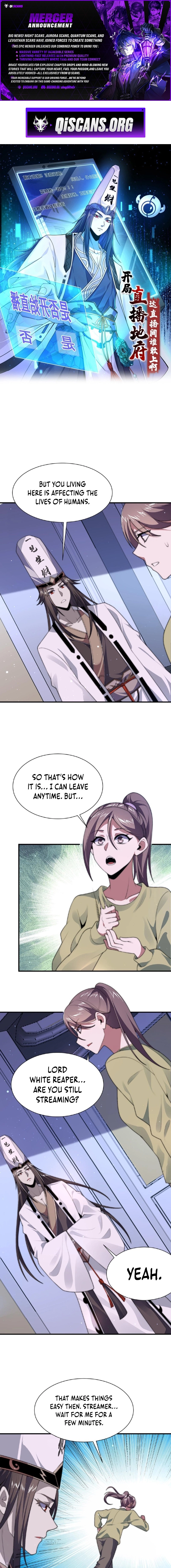 Starting a livestream in the underworld who dares to join the livestream Chapter 27 page 1