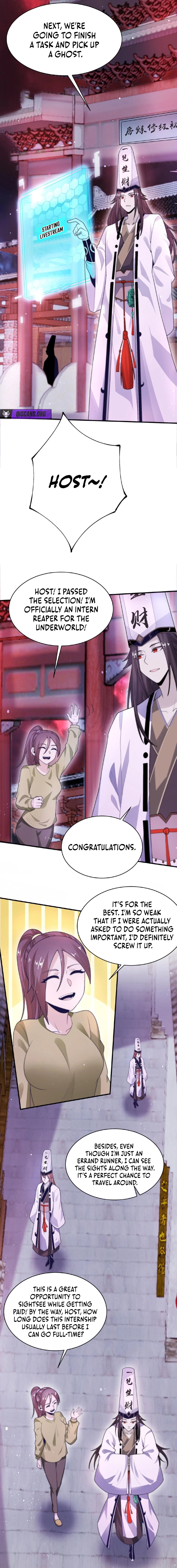 Starting a livestream in the underworld who dares to join the livestream Chapter 28 page 4