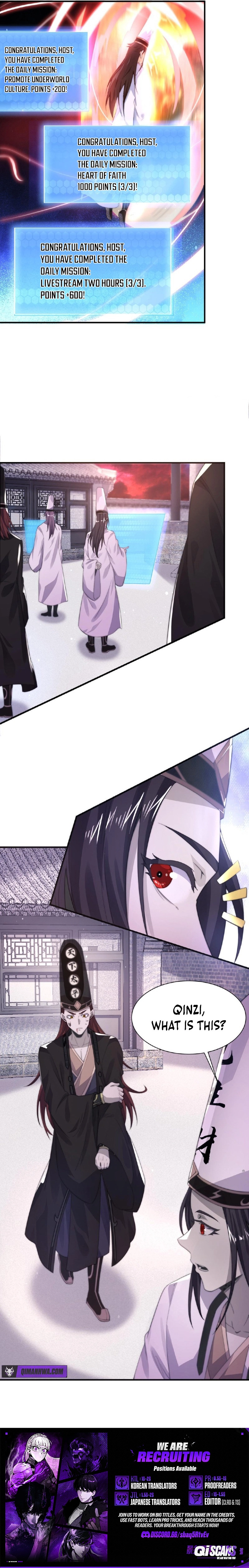 Starting a livestream in the underworld who dares to join the livestream Chapter 35 page 4