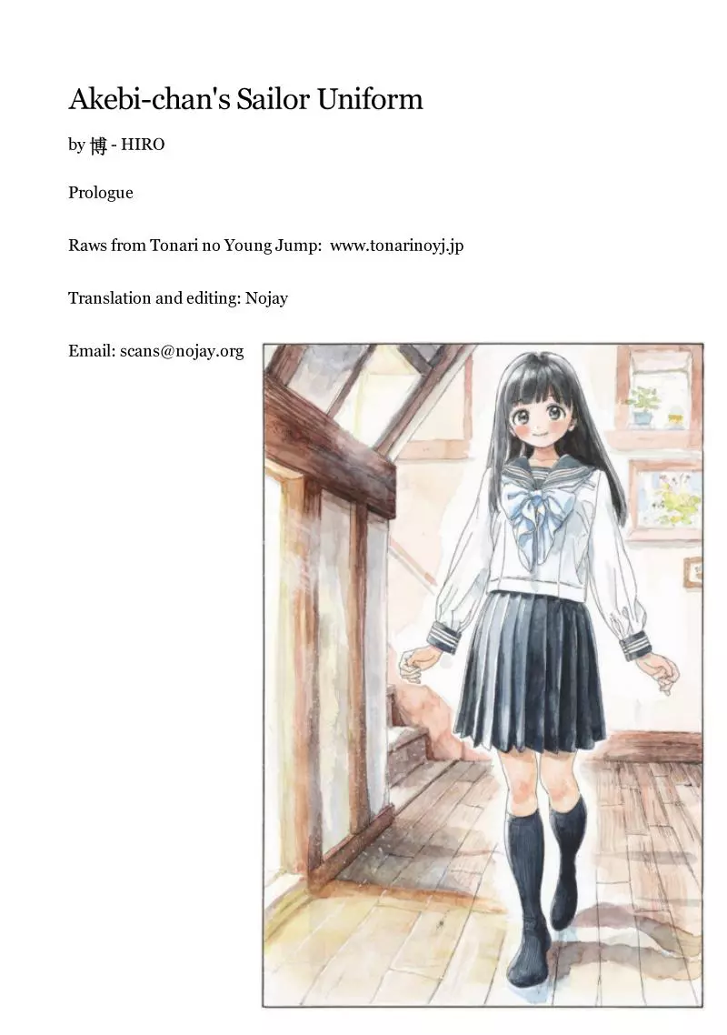 Akebi-chan's Sailor Uniform Chapter 0 page 36