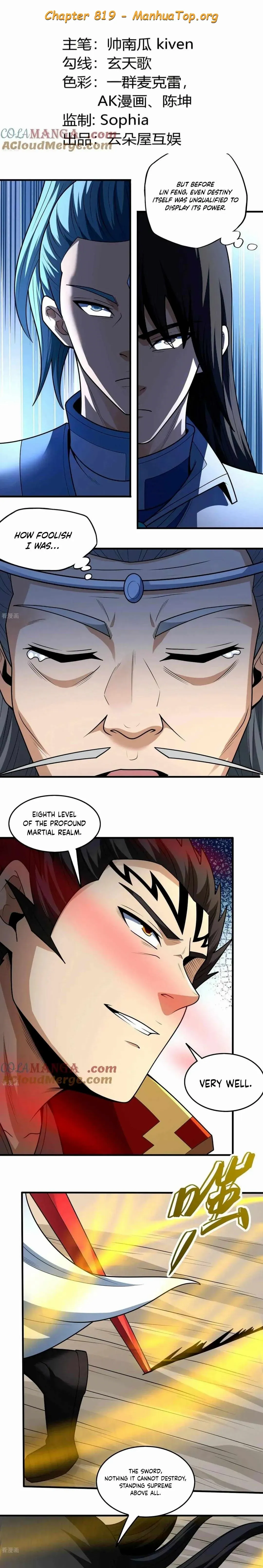 God of Martial Arts Chapter 819 page 1
