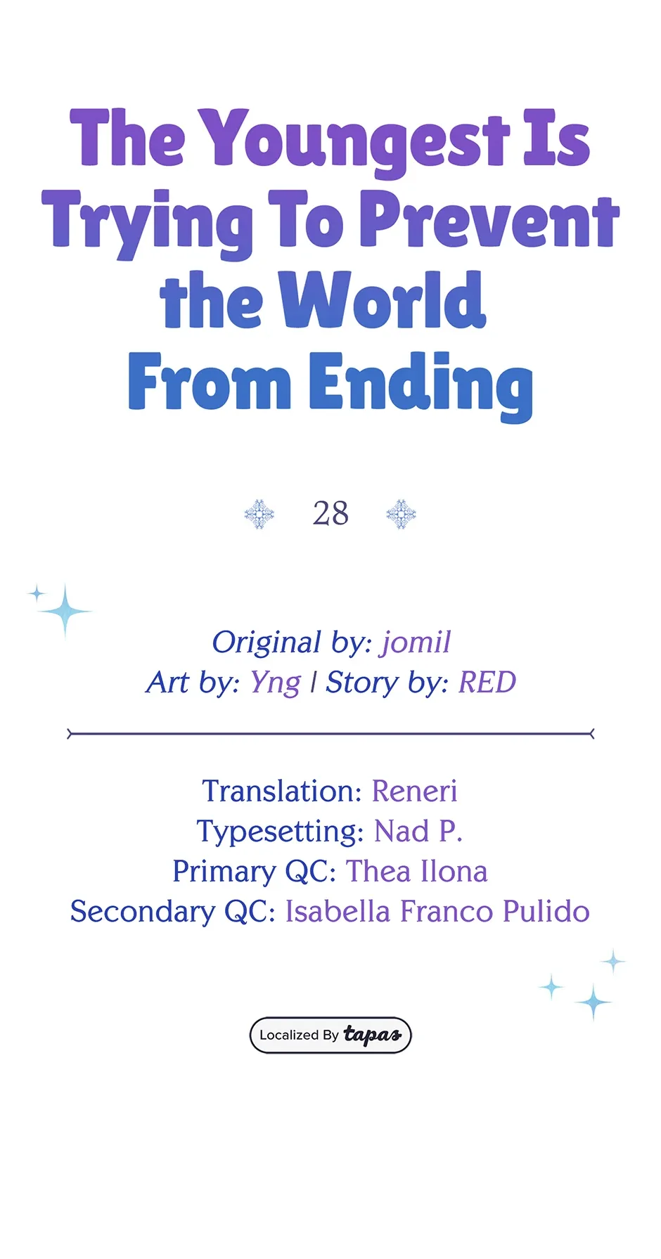 The Youngest Child of the Family Is Preventing the World From Ending Chapter 28 page 15