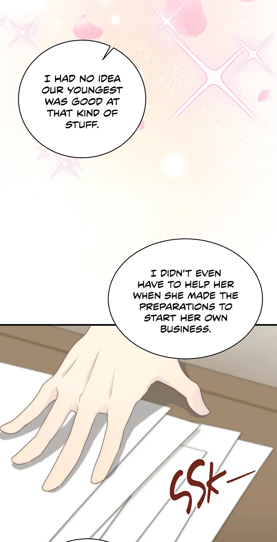 The Youngest Child of the Family Is Preventing the World From Ending Chapter 35 page 56