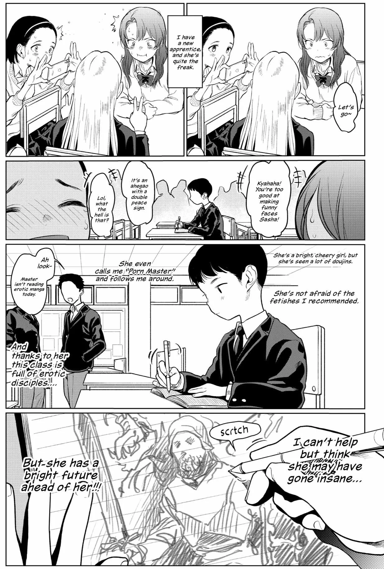 Sasha and Her Otaku Classmate Chapter 3 page 1