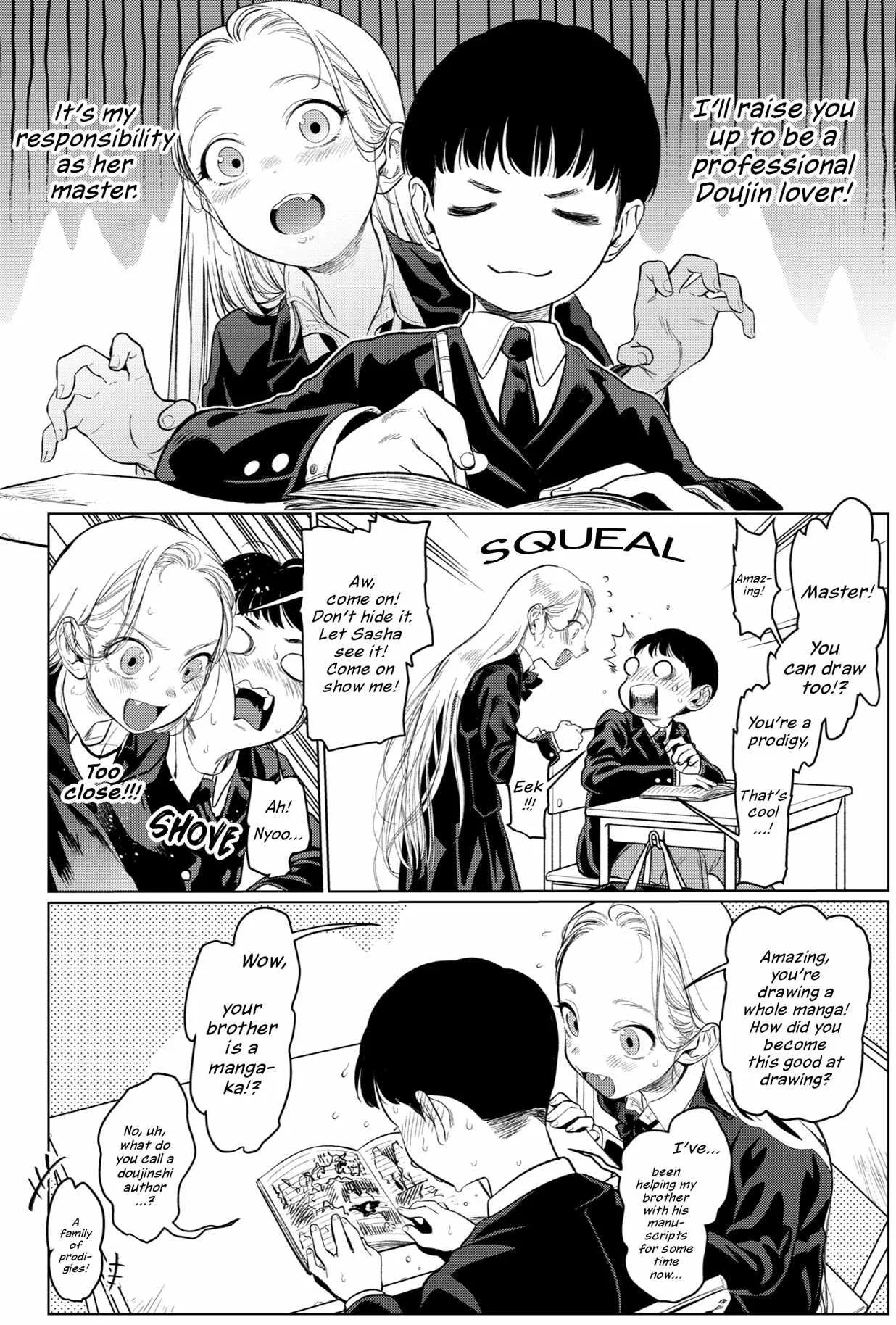 Sasha and Her Otaku Classmate Chapter 3 page 2