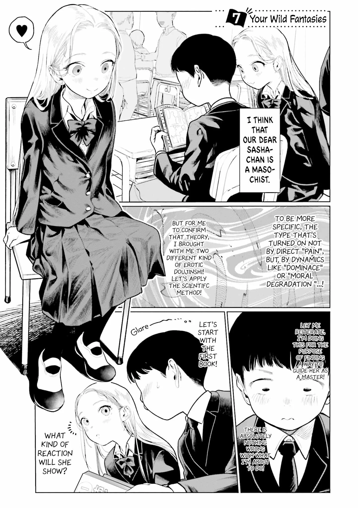 Sasha and Her Otaku Classmate Chapter 7 page 1