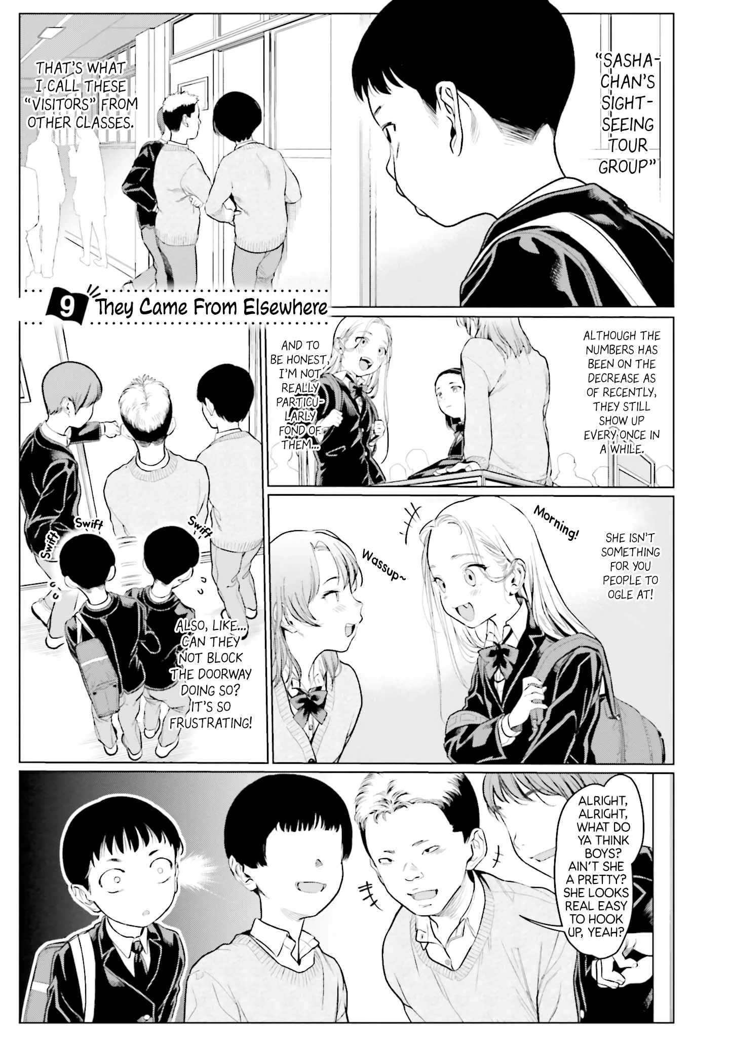 Sasha and Her Otaku Classmate Chapter 9 page 1