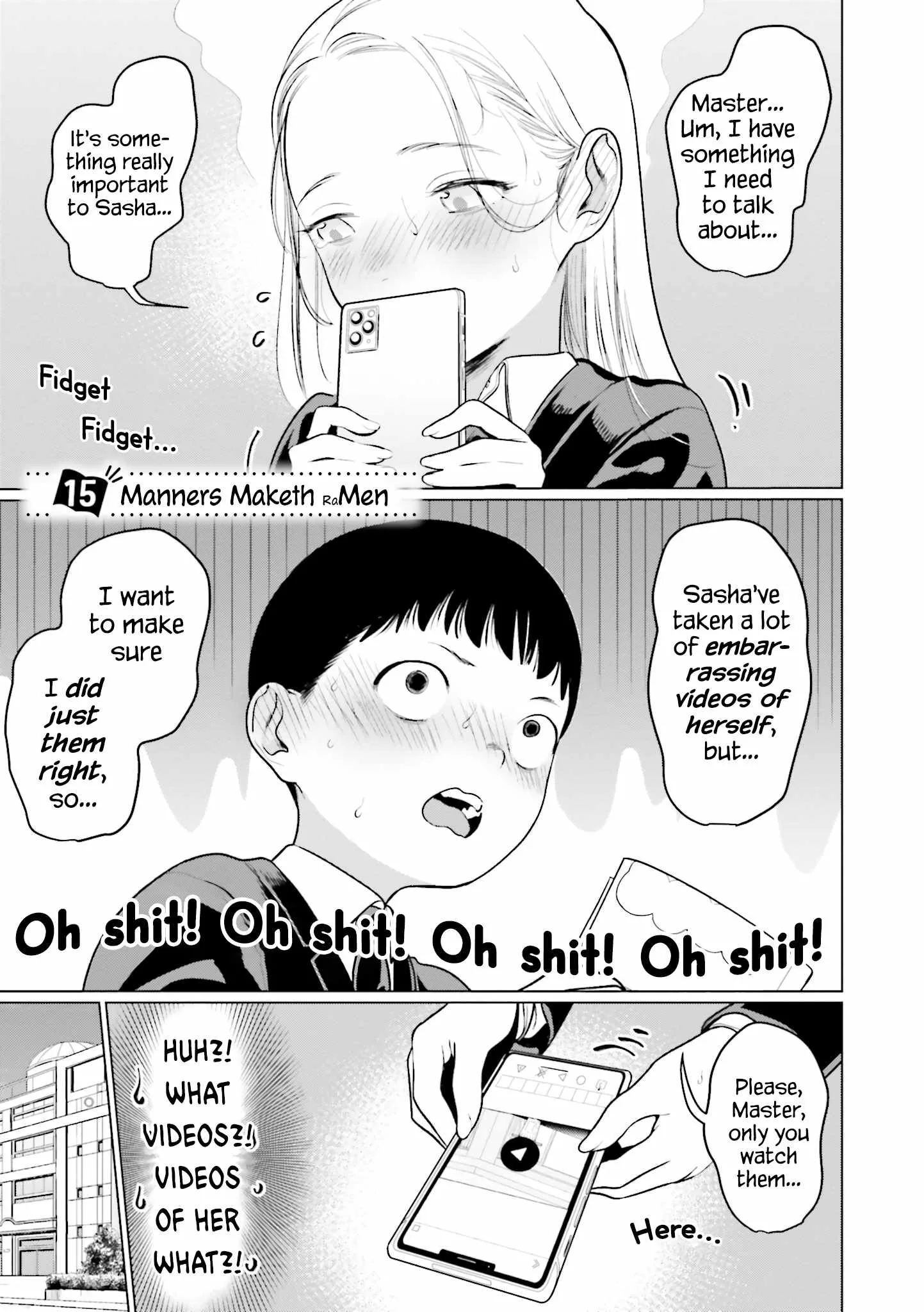 Sasha and Her Otaku Classmate Chapter 15 page 1