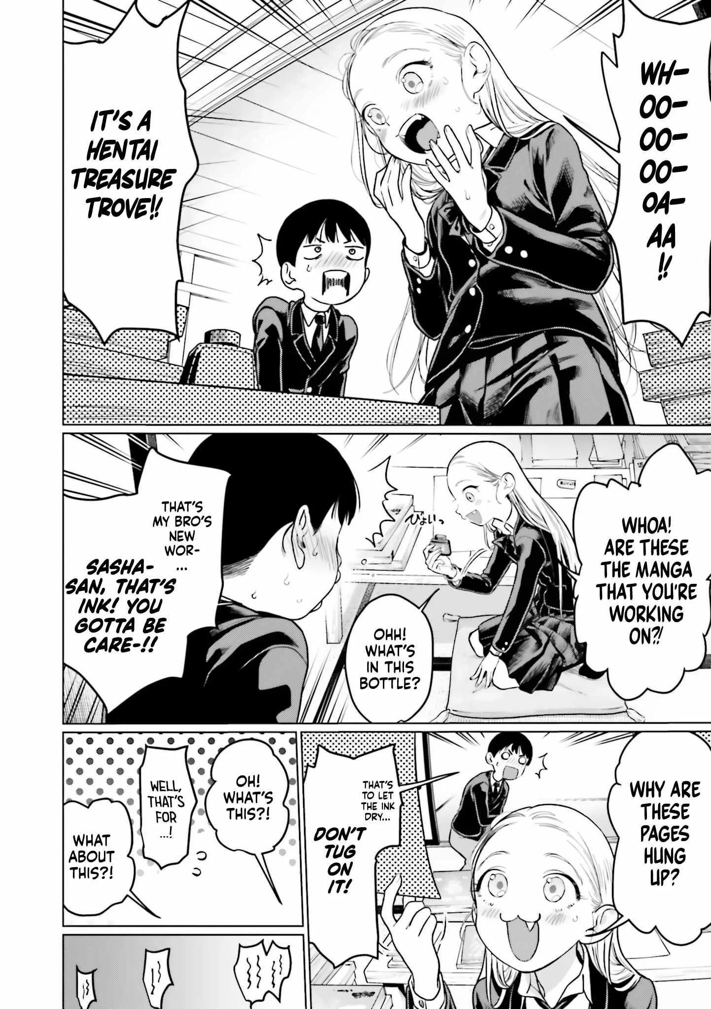 Sasha and Her Otaku Classmate Chapter 22.5 page 6