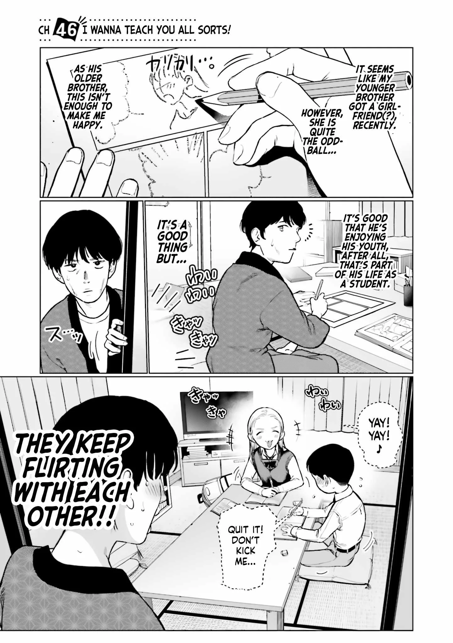 Sasha and Her Otaku Classmate Chapter 46 page 1