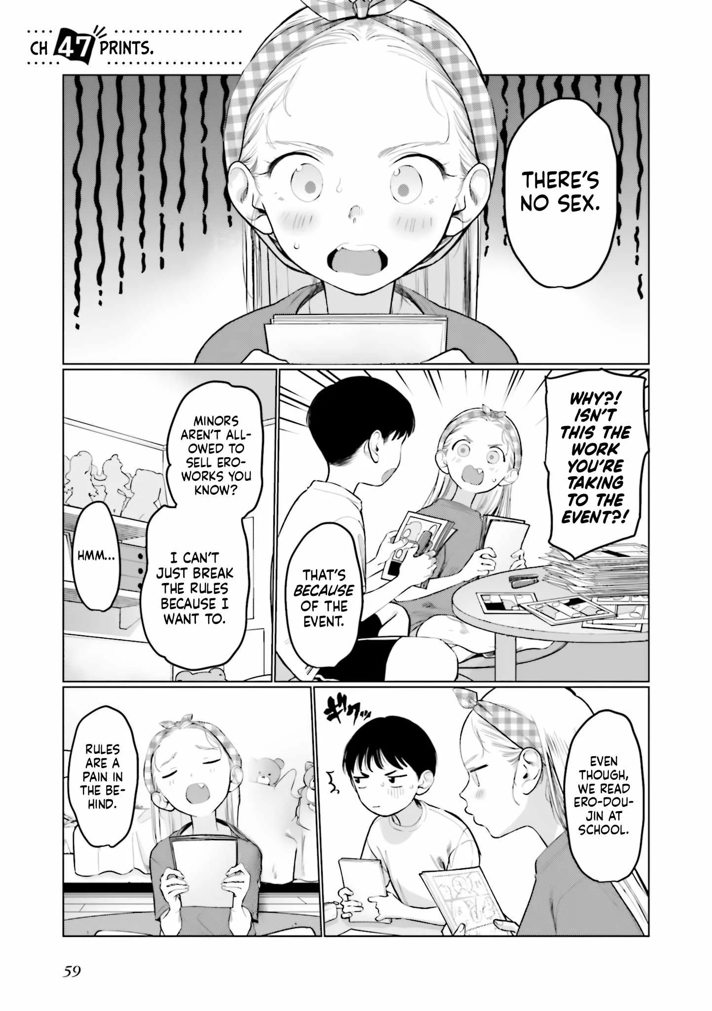 Sasha and Her Otaku Classmate Chapter 47 page 1