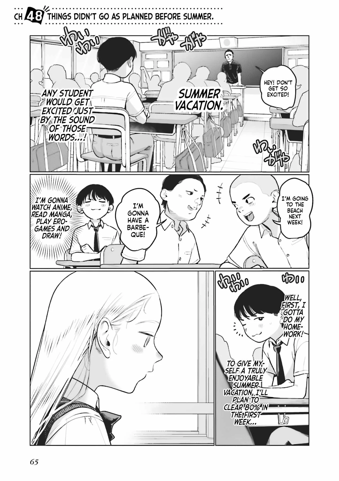 Sasha and Her Otaku Classmate Chapter 48 page 1