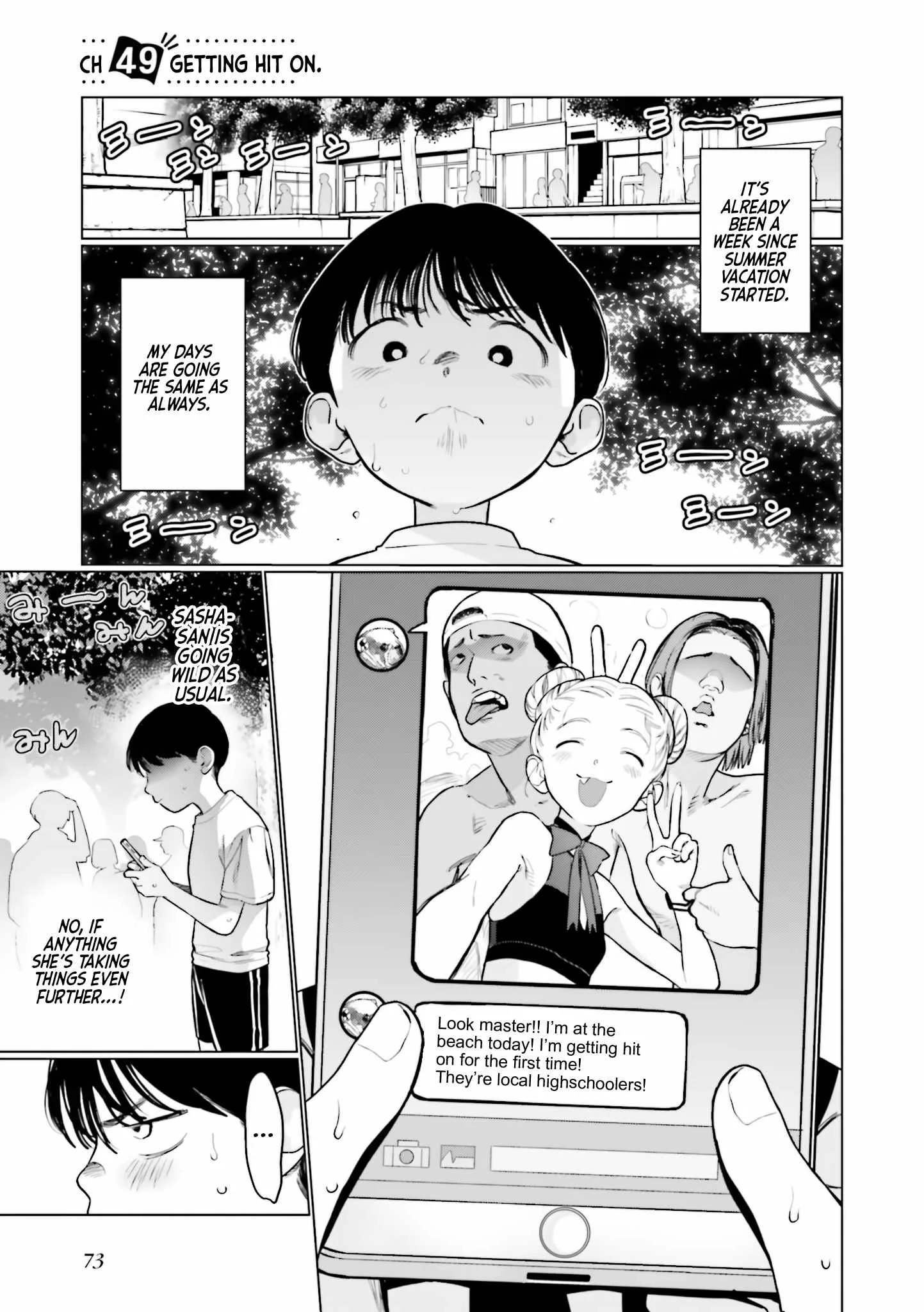 Sasha and Her Otaku Classmate Chapter 49 page 1