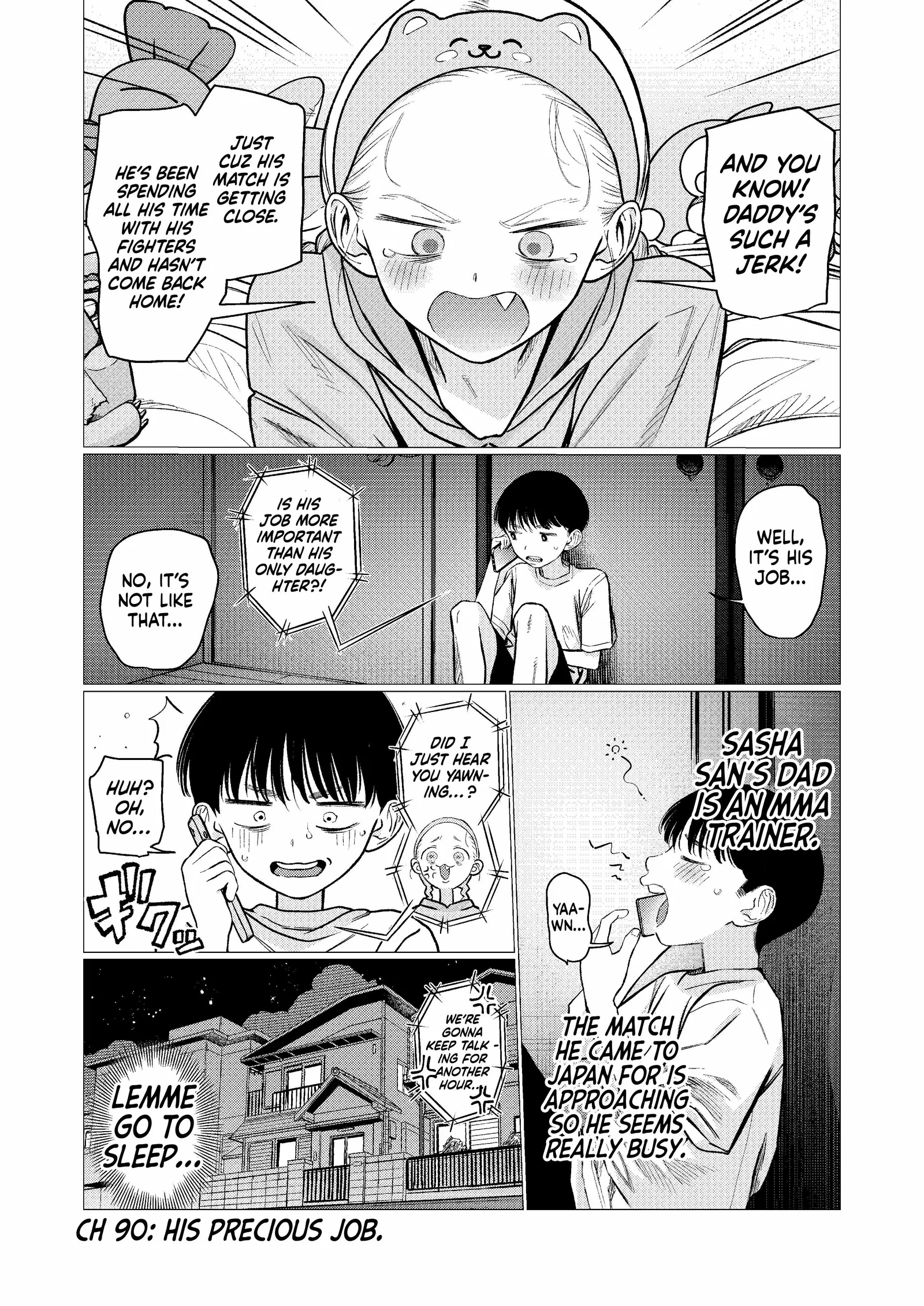Sasha and Her Otaku Classmate Chapter 90 page 1