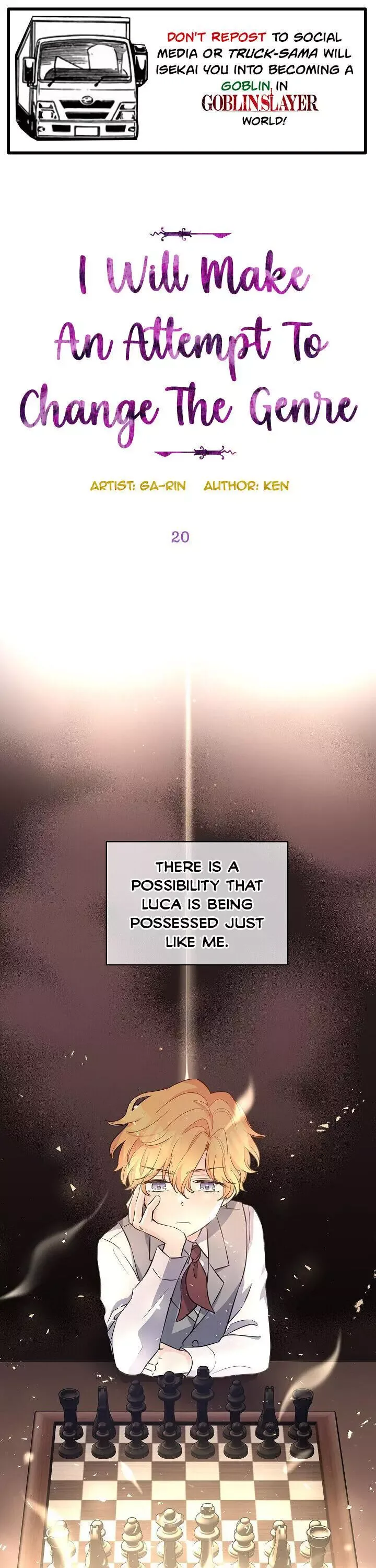 I Will Change The Genre Chapter 20 page 1